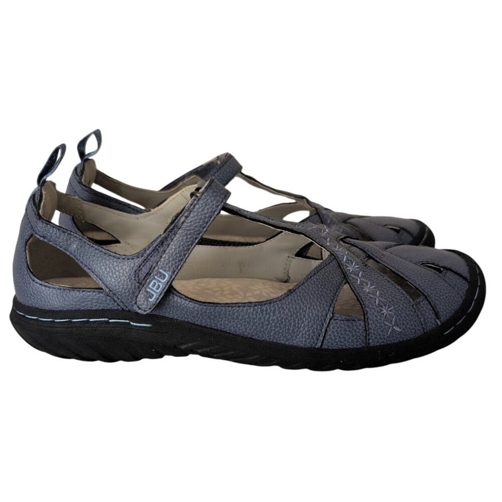 Mary Jane T Strap Flat Women 8.5 Faux Leather Casual Comfort Walking Travel Shoe